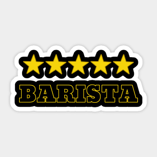 Five Star Barista Sticker